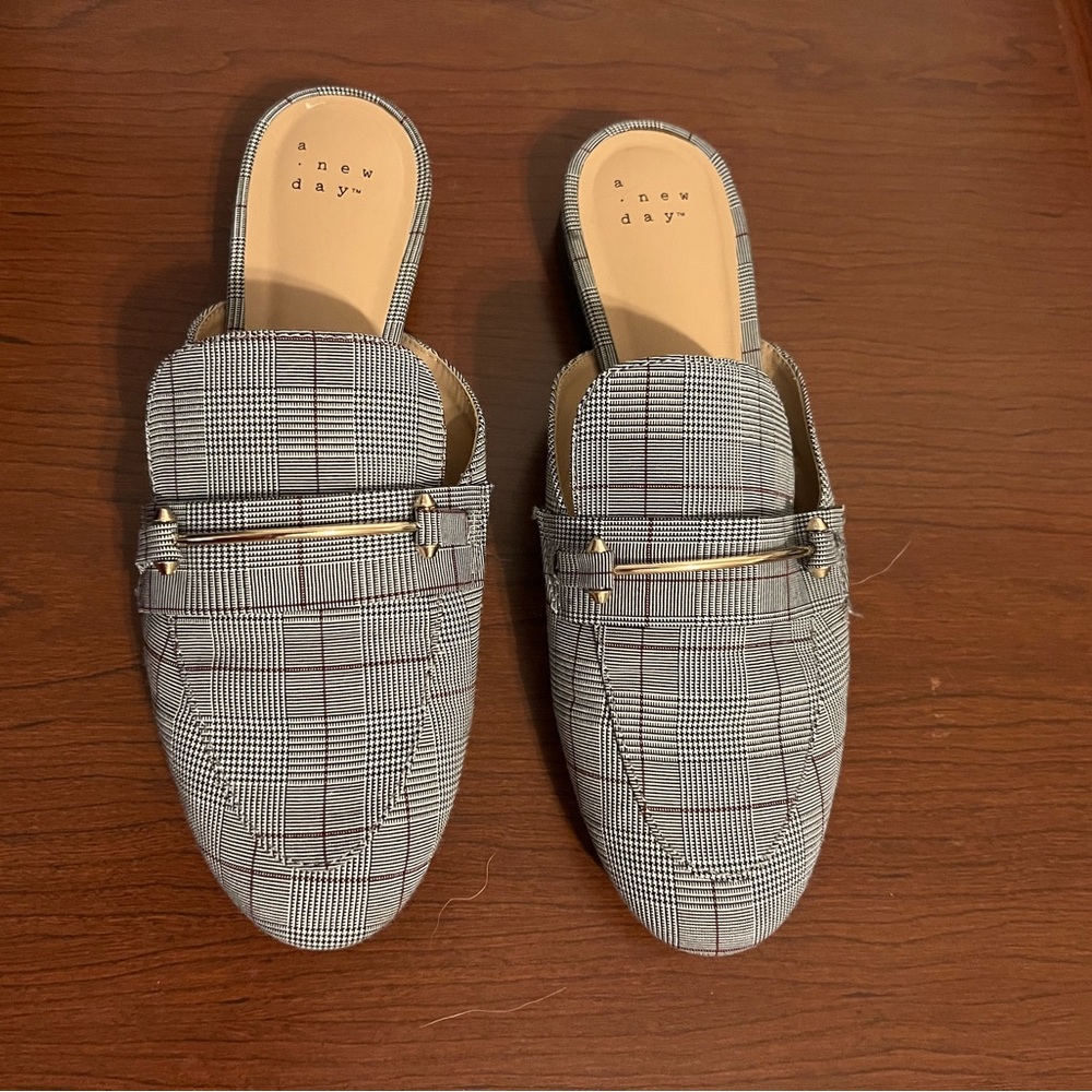 A New Day women's Checkered Slip-On Loafers